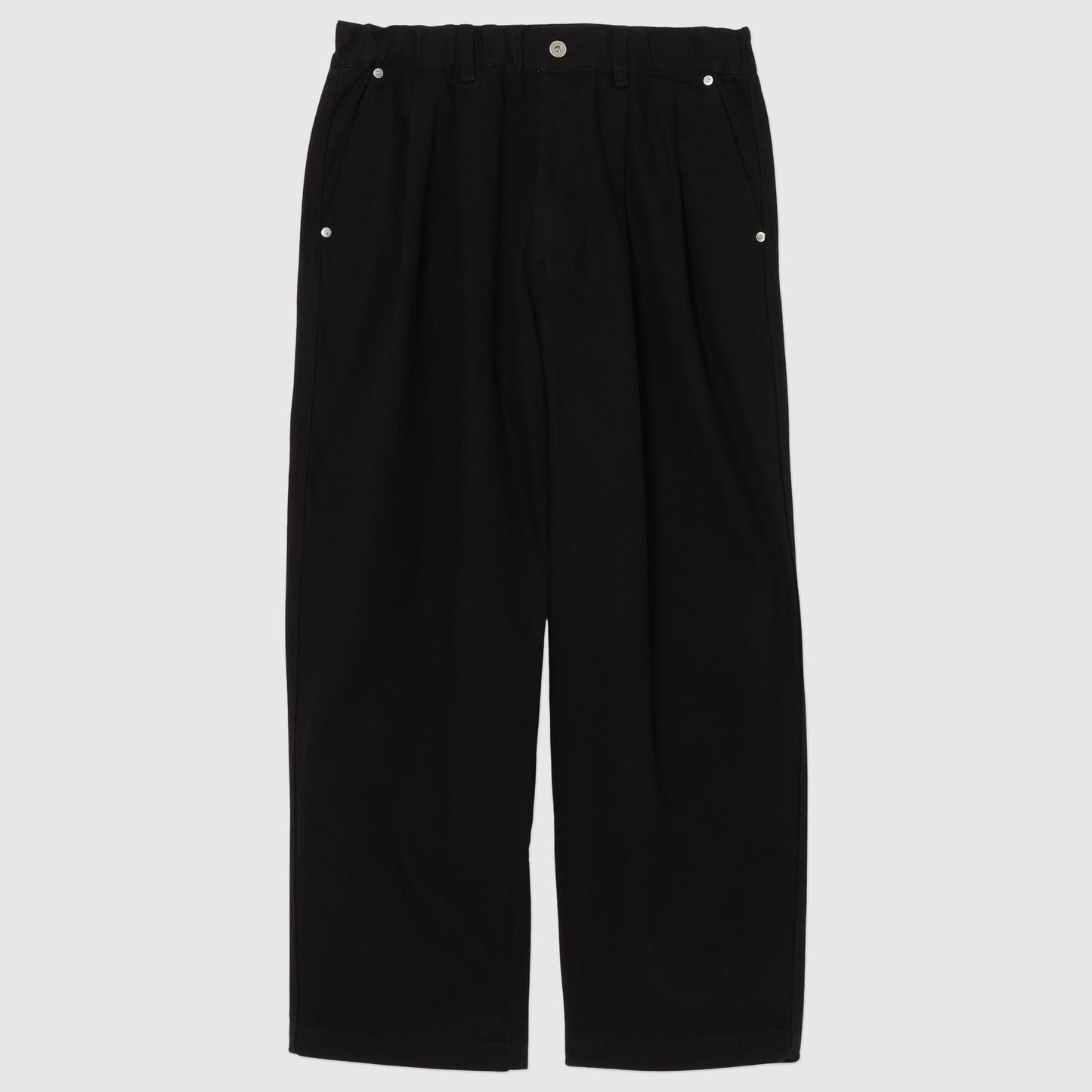 Two Tuck Wide Pants Black