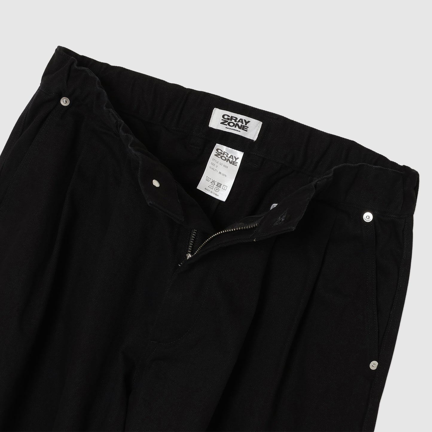 Two Tuck Wide Pants Black