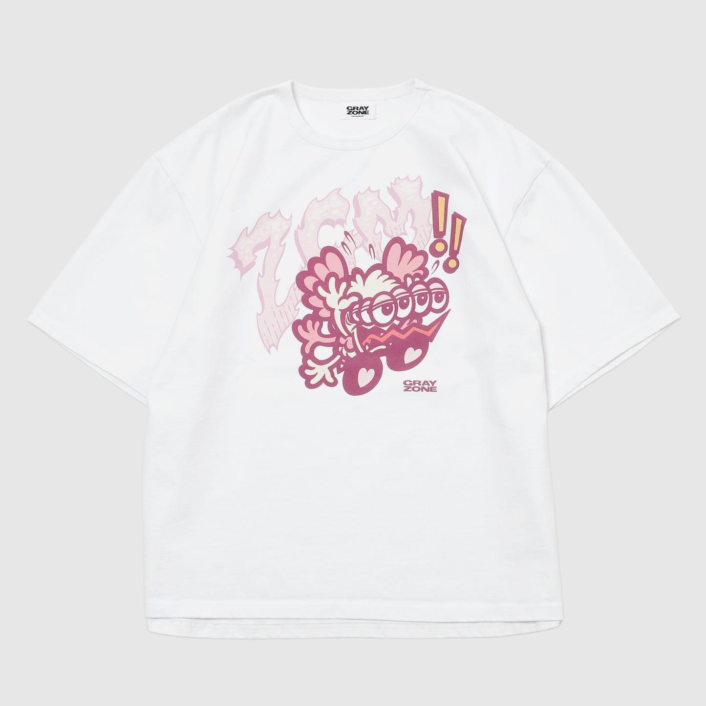 ZGM Cartoon T-shirt White