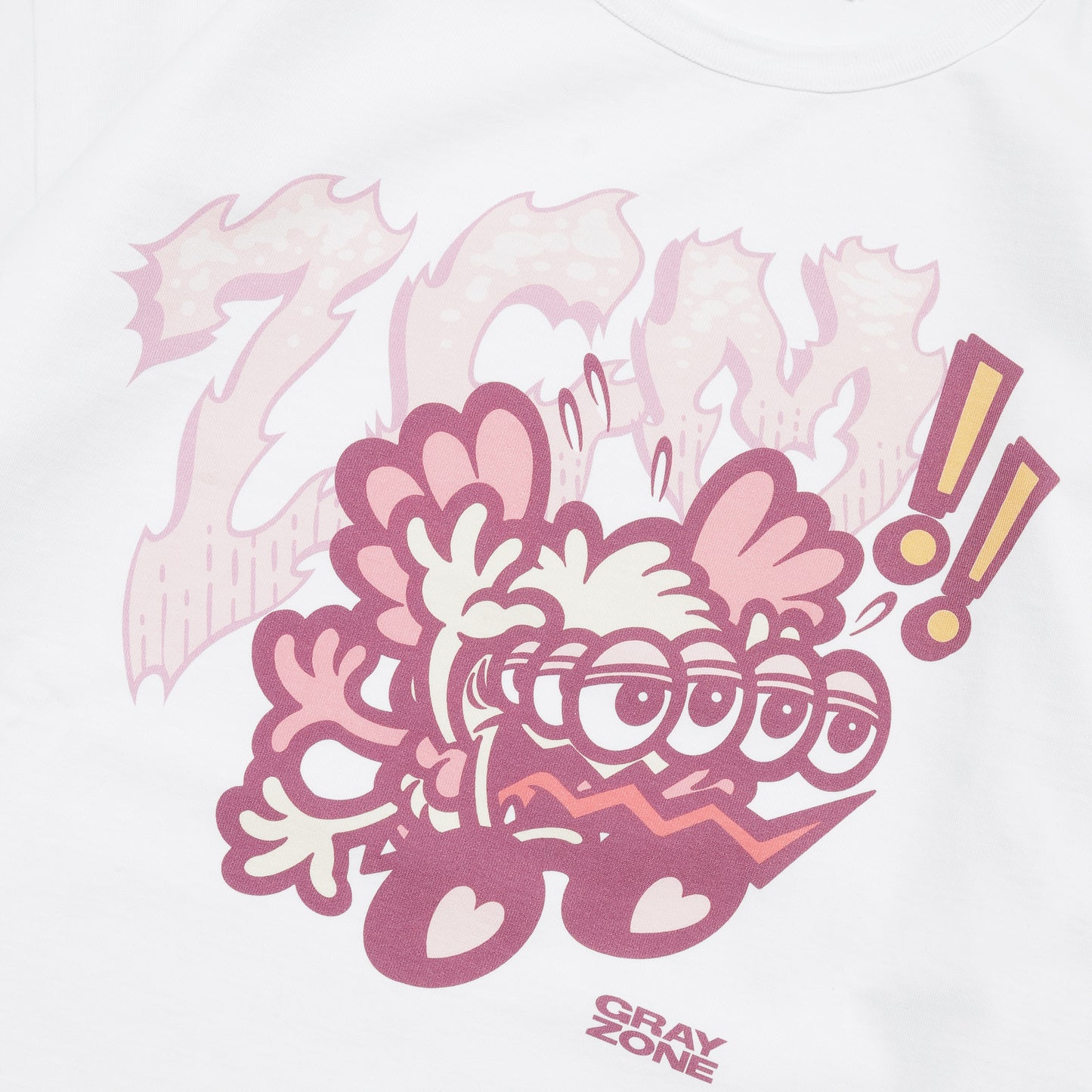ZGM Cartoon T-shirt White