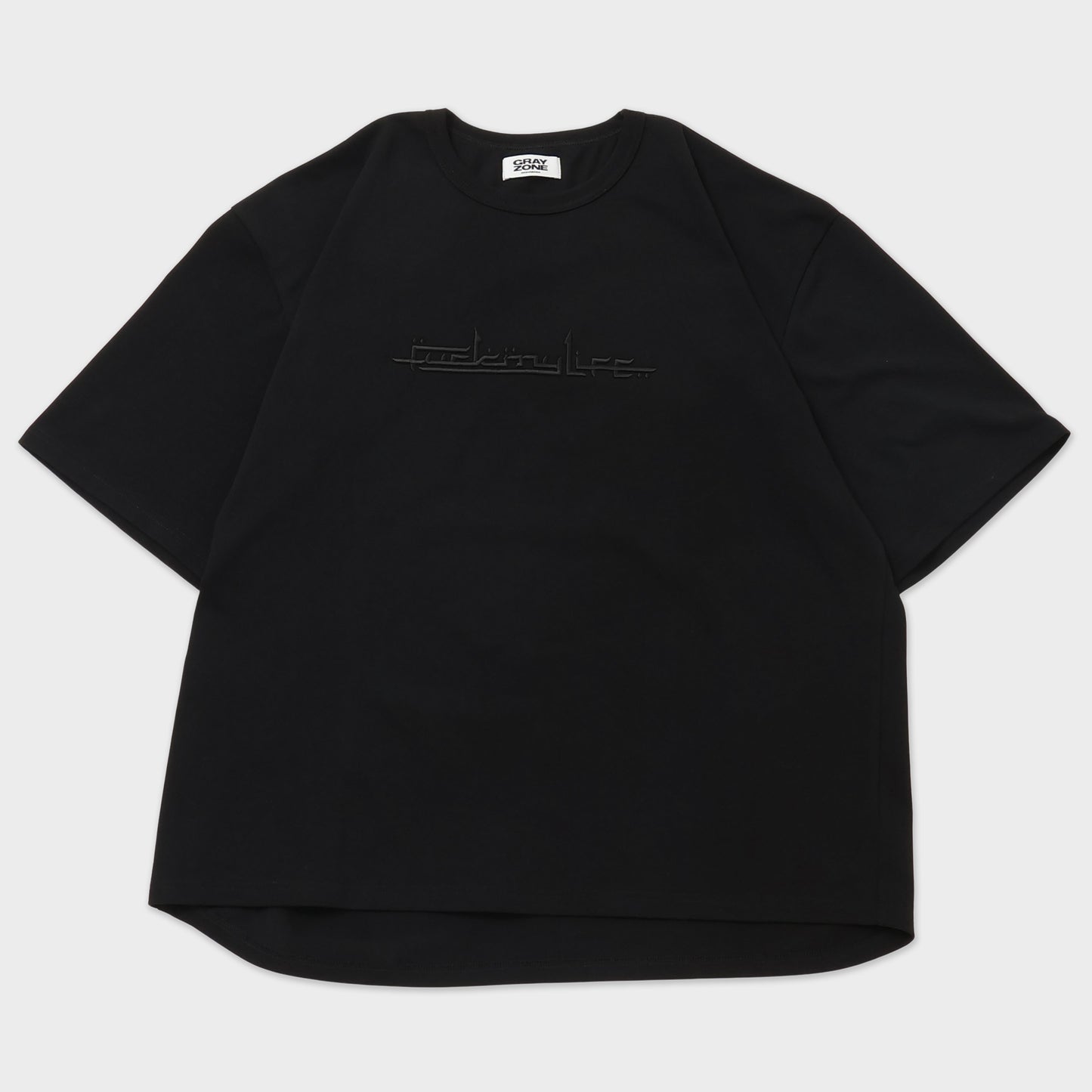 FML Embroidery T-shirt Black×Black