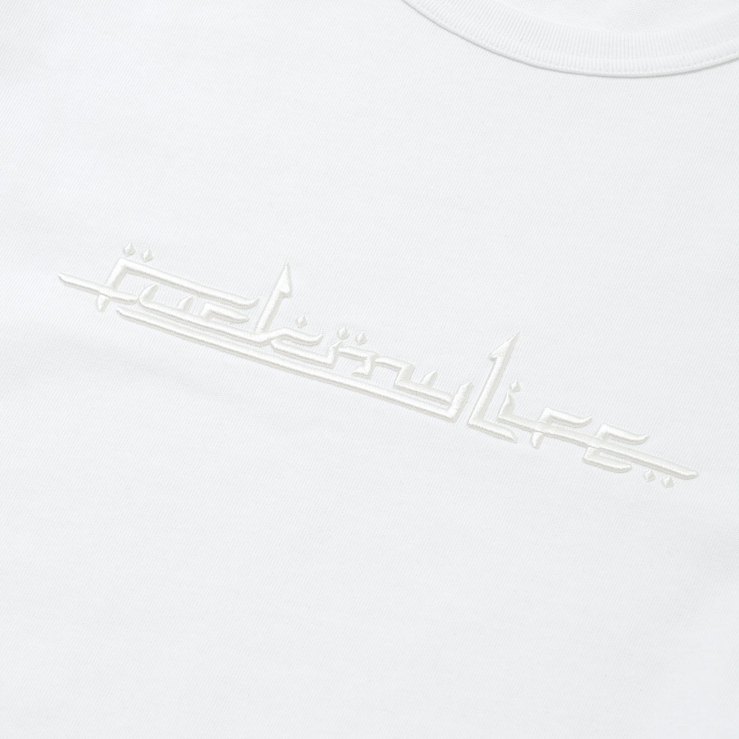 FML Embroidery T-shirt White×White