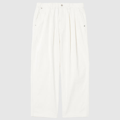 Two Tuck Wide Pants White