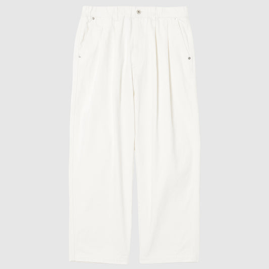 Two Tuck Wide Pants White