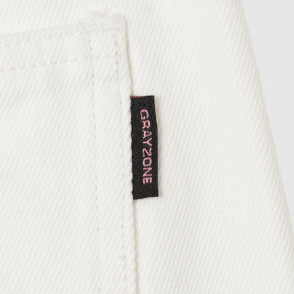 Two Tuck Wide Pants White