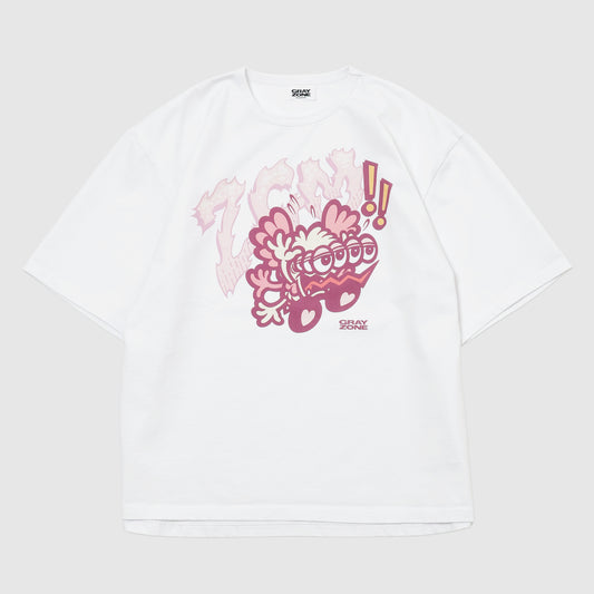 ZGM Cartoon T-shirt White