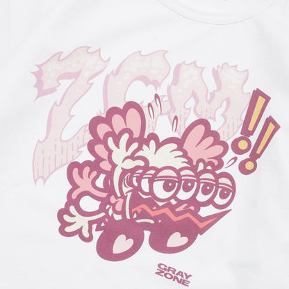ZGM Cartoon T-shirt White