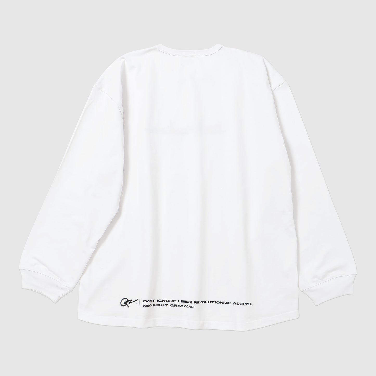 FML Embroidery L/S T-shirt White