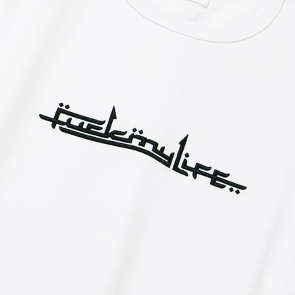 FML Embroidery L/S T-shirt White