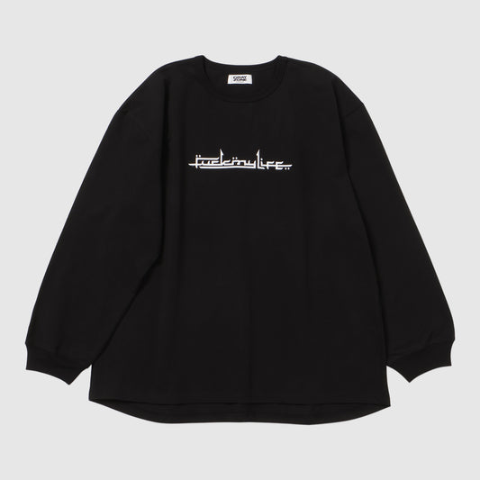 FML Embroidery L/S T-shirt Black