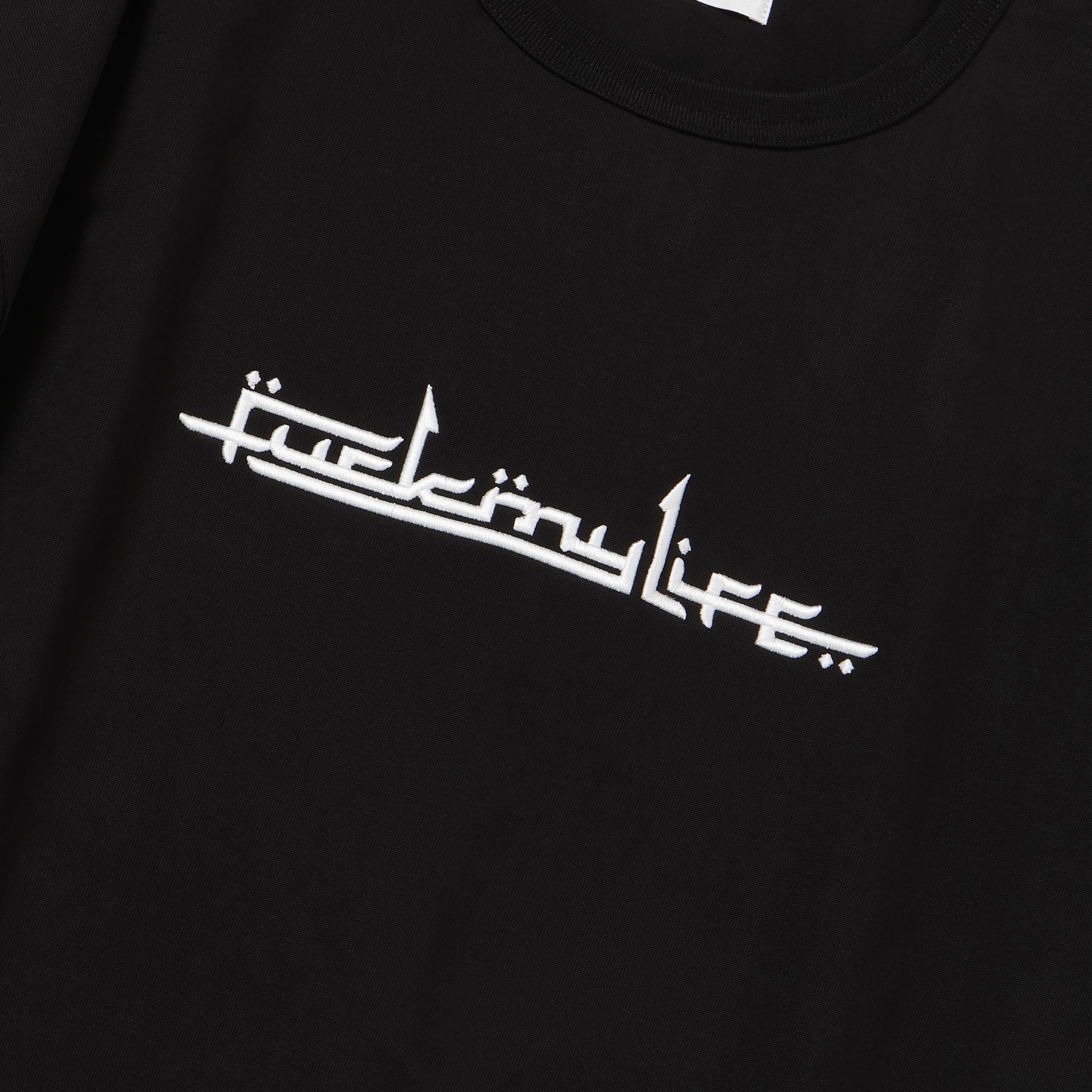 ミュージシャン GRAYZONE FML T-Shirt FML Embroidery L/S T-shirt Black – GRAYZONE