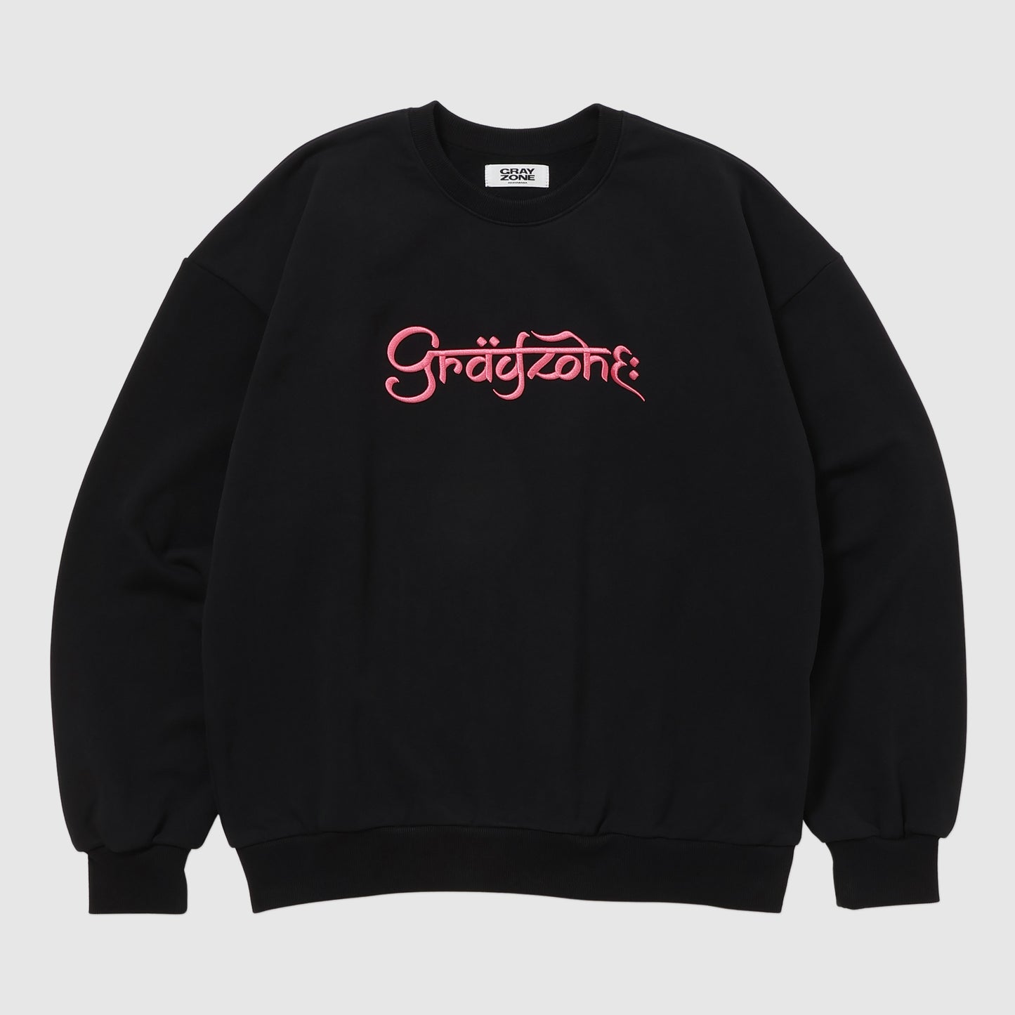 F-Typo Crew Sweat Shirt Black
