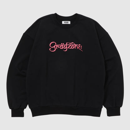 F-Typo Crew Sweat Shirt Black