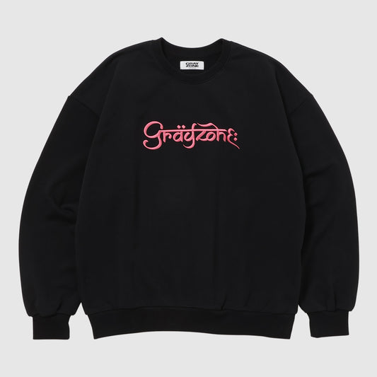 F-Typo Crew Sweat Shirt Black