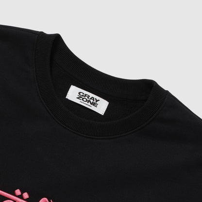 F-Typo Crew Sweat Shirt Black