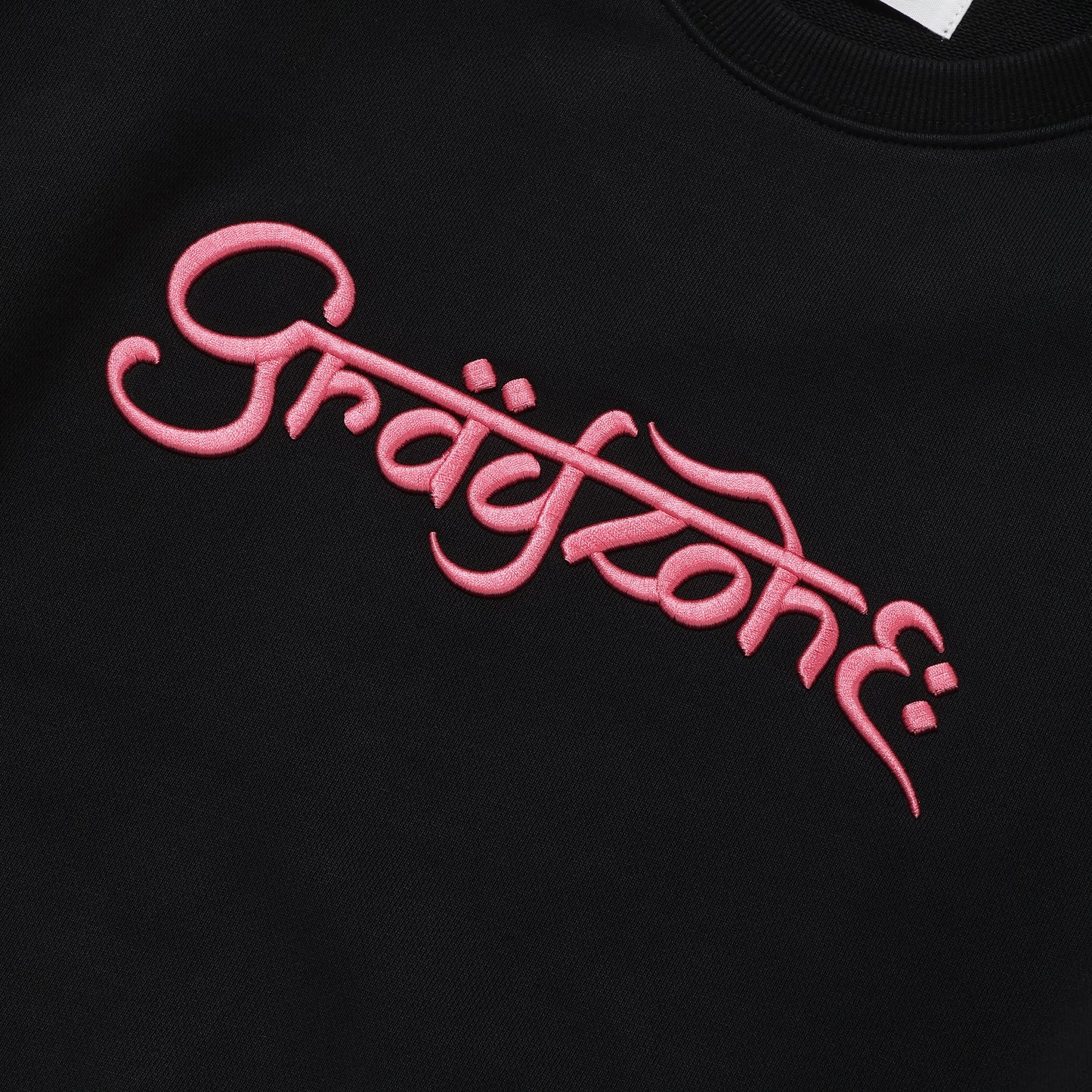 F-Typo Crew Sweat Shirt Black