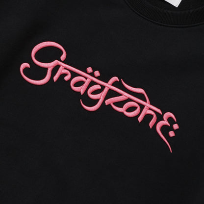 F-Typo Crew Sweat Shirt Black