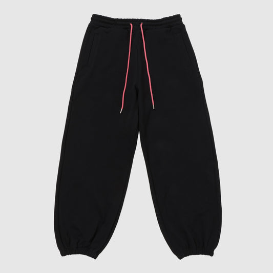 Wide Sweat Pants Black
