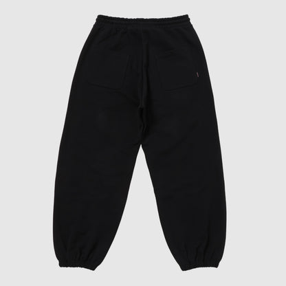 Wide Sweat Pants Black